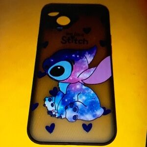 Stitch Galaxy Design Phone Case - Black and Blue